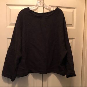 Jamie and the Jones 100% Cotton Heavy Weight T Sweater in Black
